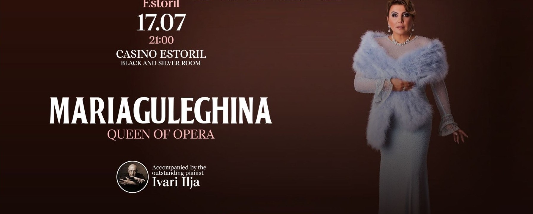 Maria Guleghina a “Rainha da Ópera” no Salão Preto e Prata do Casino Estoril